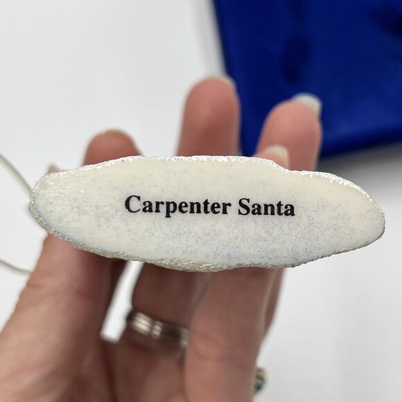 Vintage Pipka's 2001 Stories Of Christmas Carpenter Santa 11435 Holiday Ornament - Picture 10 of 12
